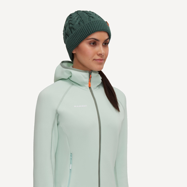 Шапка Mammut Valbella Beanie (; one size; dark jade)